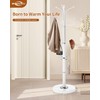 ZIECUKU Metal Coat Rack with Natural Marble Base, Coat Rack