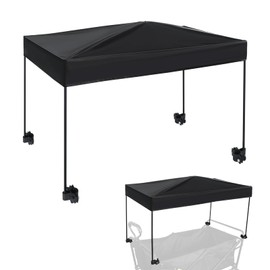 VOONKE Wagon Canopy Cover Garden Push Awning Portable Outdoor Stroller Accessories Awning for Garden Wagon,Shopping,Camping (Suitable for Folded,Gathering Folded Wagon) 17.3 * 27.2 inches