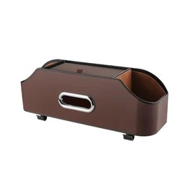 Car Tissue Case, Trinket Box, Stylish Tissue Holder, Hanging, Storage, Drink Holder, Back Seat, Multifunctional, Car Supplies, Drink Holder, For Car Backseat or Car, Double Cup Holder, Car Storage Box