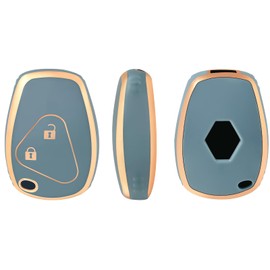 OFFCURVE Car Key Case, Key Cover, Key Cover, Protective Cover, 2/3 Buttons, Fits Renault Dacia Clio Modus Kangoo Logan Sandero Twingo Duster Master Megane Opel