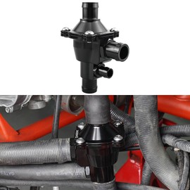 NICECNC Aluminum Detachable Thermostats Upgraded Compatible with Can Am Trail 1000 / 800R, Traxter T HD8 HD10, Maverick X3 Turbo 2018, Black