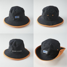 Beams School 120591 Kids Marine Hat UV Protection, black / orange