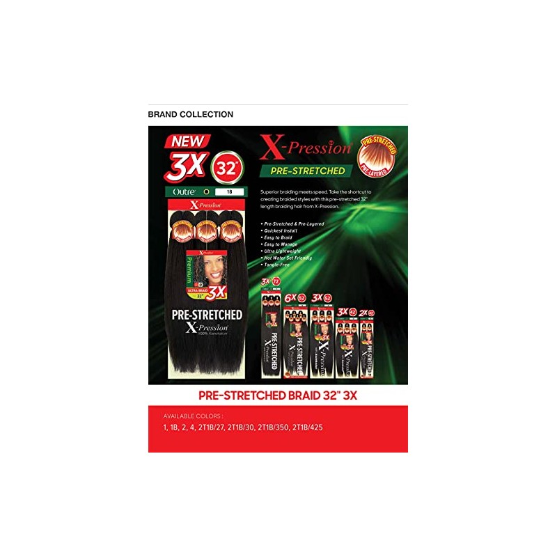 Sun Taiyang Outre Synthetic Pre Stretched ULTRA BRAID - XPRESSION