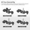 Nitze 15mm Universal Lens Support with Rolling Y-Bracket and 1/4”,