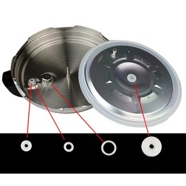 Sealing Gasket Rings Replacement Pressure Cookers 3 & 8QT 5 or 6 Quart Models Floater Valve Sealer Gaskets Set
