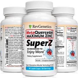 REVGENETICS MetaQuercetin SuperZ: Micelle + Ionophore Powered Zinc™