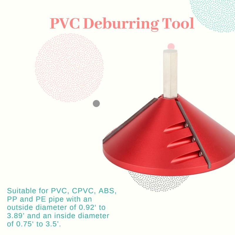 PVC Deburring Tool, 2 in 1 Exterior Interior PVC Deburring