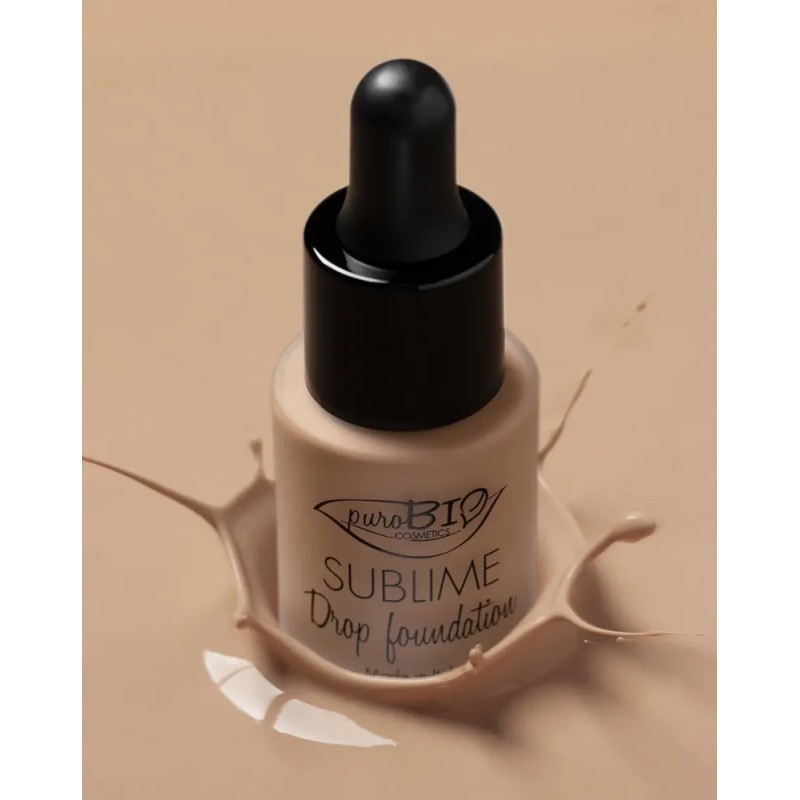 Base Maquillaje Orgánica Vegana Nickel Tested Purobio Drop