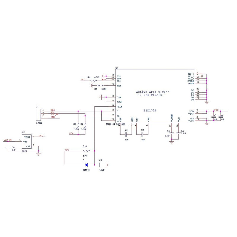 HiLetgo STM32/ 51/ MSP430/ Arduino 0.96-Inch I2C IIC SPI Serial,