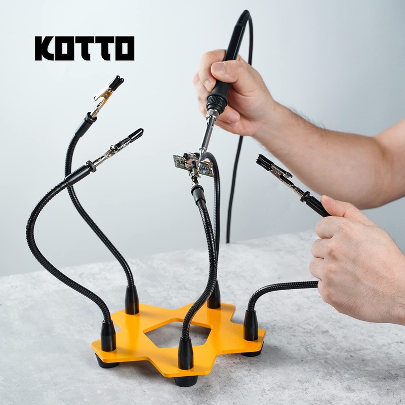KOTTO Third Hand Professional Soldering Stand Tool PCB Holder Five