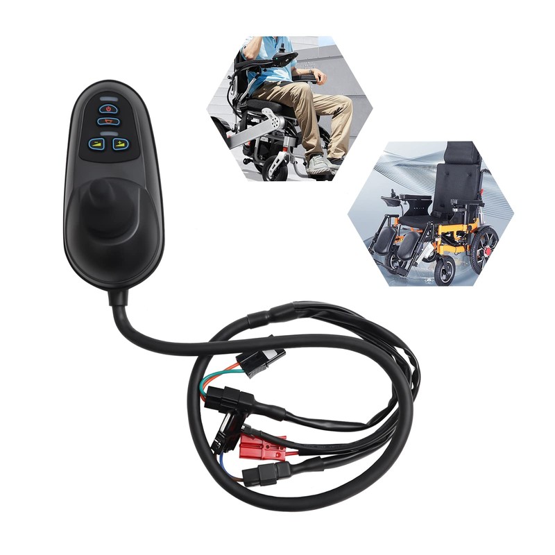CUBELLIN Electric Wheelchair Controller Electric Wheelchair Joystick 5 Speeds Adjustable