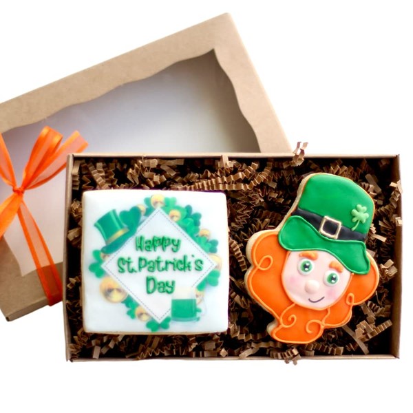 2 Pc. St. Patrick's Day Cookie Boxed Set! A little