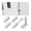 JNNJ Pack of 5 Plastic Luggage Door Locks, RV Door