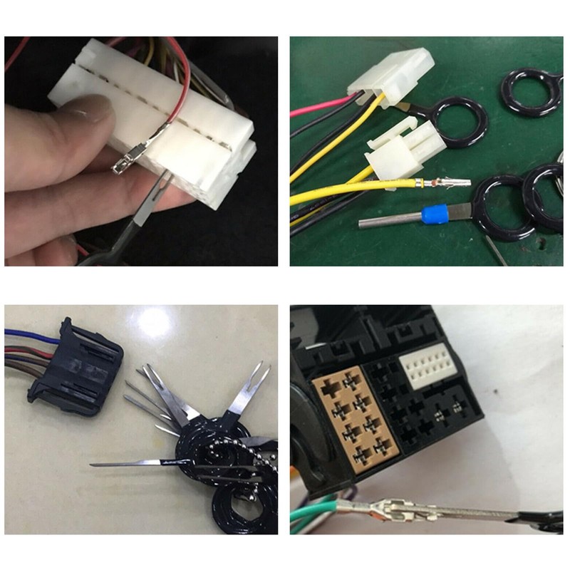 41Pcs Durable Electrical Wiring Connector Release Pin Rust-Proof Auto Terminals