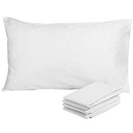 mookaitedecor 100% Cotton 400 Thread Count Pillow Cases 46x74x2 White