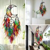 SOYUZU Colorful Large Moon Dream Catcher with Tree of Life