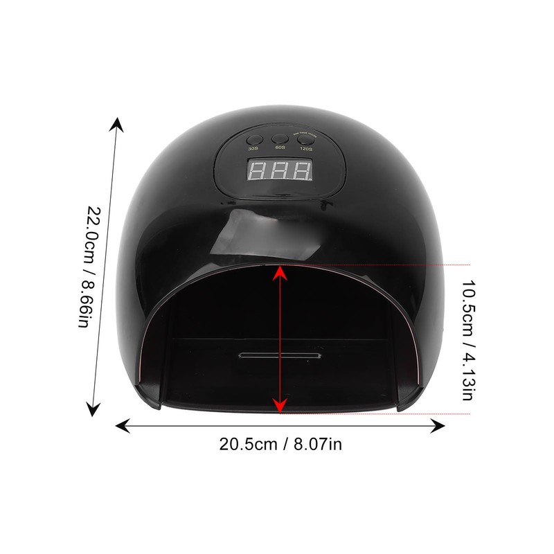 72W UV LED Nail Lamp 36pcs Light Chips 180° Lighting
