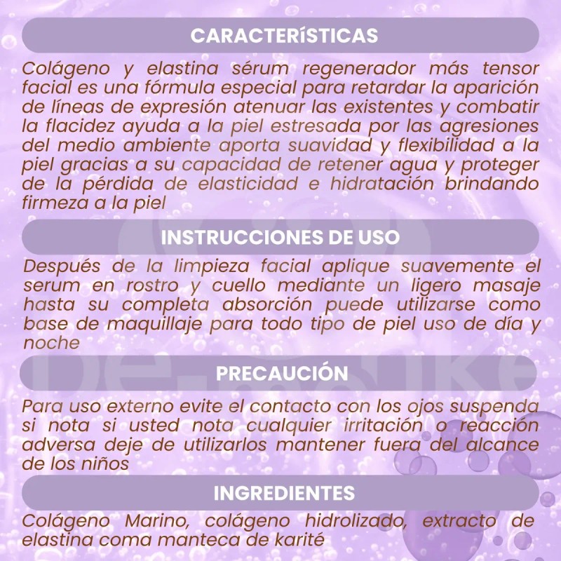 Suero De Colágeno Y Elastina + Agua De Rosas Rubrial