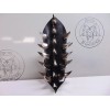 metaldevastation.com ABSU.. LEATHER CLAW SPIKE GAUNTLET. BLACK METAL (MDLG0370) -
