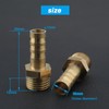 EMSea 2 Pcs 10mm Brass Barbed Hose Fitting Coupler Connector