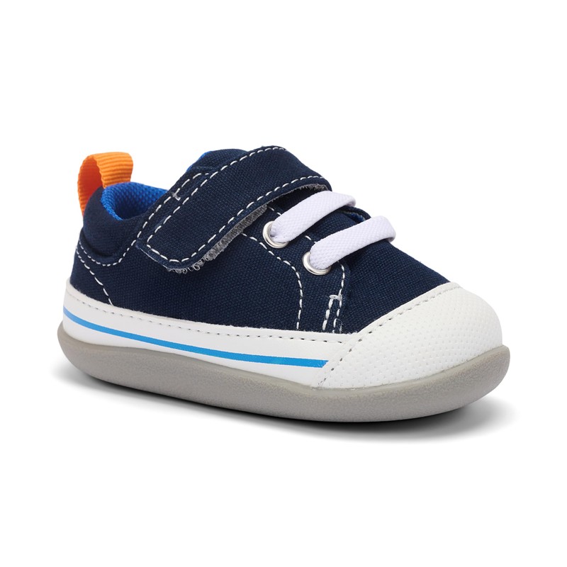 See Kai Run Stevie II INF Navy Canvas 4.5