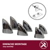 Euro Tische 8 x Shelf Brackets Glass Shelf Support Chrome-Plated