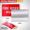 Anley Fire Riser Room Sign Aluminum 7"x10" Fire Pump Safety