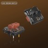Zjmehty Kailh 1350 Chocolate Brown Low Profile Mechanical Keyboard Switches,Tactile