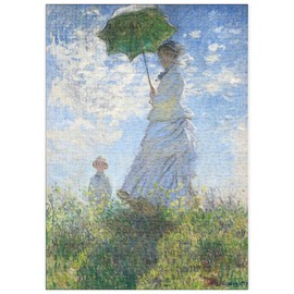MyPuzzle Woman with a Parasol, Madame Monet and Her Son (1875) by Claude Monet - Premium 500 Piece Puzzle - MyPuzzle Special Collection by Æpyornis