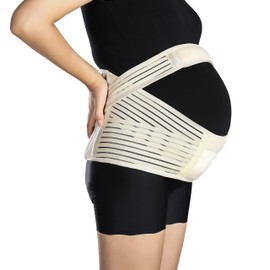 Xinzhilin Maternity Pregnancy Support Belt. Lower Back and Pelvic Support Breathable Abdominal Binder. Size S to XXL, Nude Color (XXL)