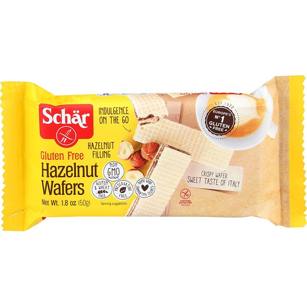 Schär Gluten Free Hazelnut Wafers, 1.8 oz., 20-Pack