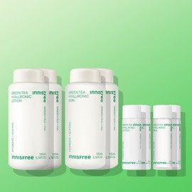 innisfree 이니스프리 그린티 씨드 히알루론산 스킨케어 2종 세트 2개 (스킨 170mL+로션 170mL)