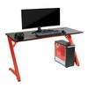 OSP Home Furnishings Beta Battlestation Gaming Desk with Bluetooth RGB