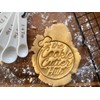The Cookie Cutter Hub Ausstechform mit Weihnachtsschleife und passender Prägung