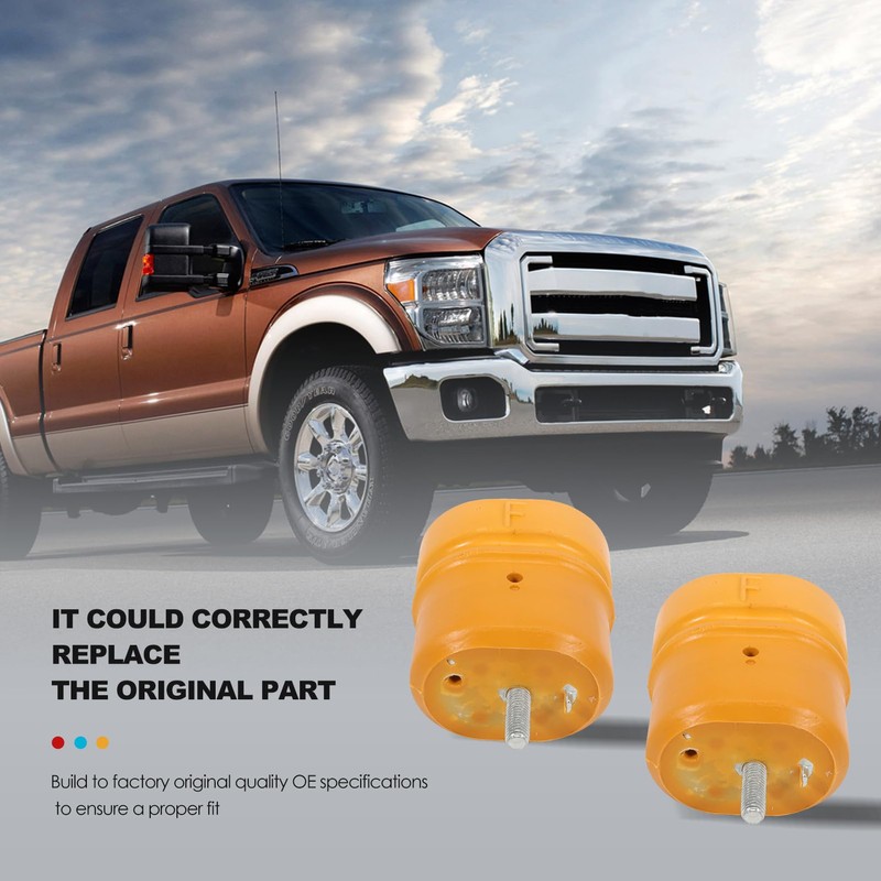 2Pcs Rear Leaf Spring Bump Stop Bumper with Stud for