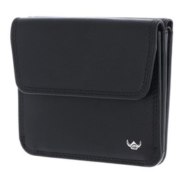 Golden Head Polo RFID Protect Zipped Billfold Coin Wallet with Front Snap Closure Black, black, rfid wallet