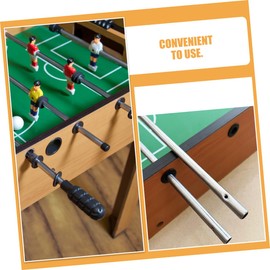 HANABASS 3pcs Football Machine Pole Table Soccer Rod Table Soccer Pole Replacement Foosball Table Parts Desk Soccer Machine Accessory Soccer Machine Pole Metal Rod Iron Silver