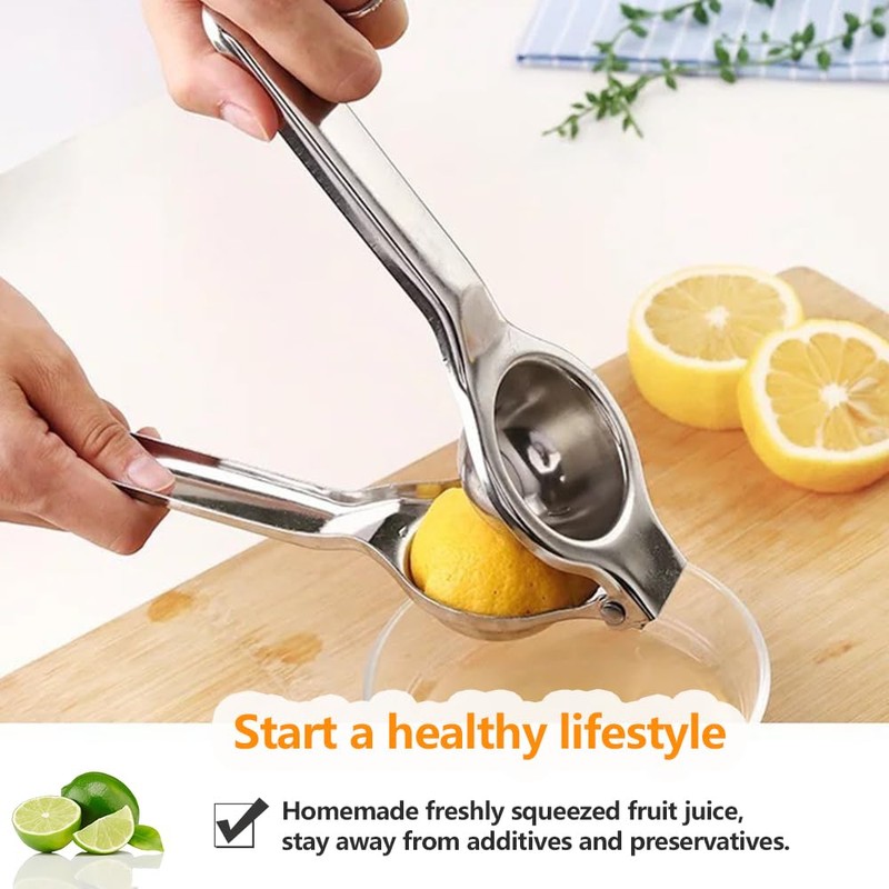 Ollimy Lemon Squeezer Hand Press, Lemon Squeezer Juicer Stainless Steel