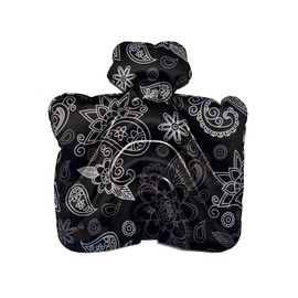 IMPHY Pelvic Support Sheet, Pelvic Correction, Butt Support, Sit Air Graphic Series, Paisley Black, Foldable, Air, Breath, Inflate Type, Portable, Back Strain