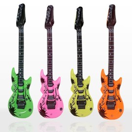 Mr Gadget's Solutions® BLOW UP INFLATABLE TOYS Fancy Hen Stag Night Party Accessory Prop Up Decoration- Guitar