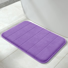 Yimobra Tapete de baño de Espuma viscoelástica, extrasuave, cómodo, Absorbente, Lavable a máquina, Antideslizante, Gruesa, 43 x 61 cm, Lavanda