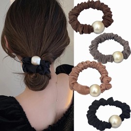 BetterJonny Hair Elastic, Pearl, Hair Tie, Stylish, Pearl, Adult Silk, Hair Accessories, Beauty Hair Arrangement, Fashion