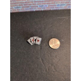 Unbranded Enamel Pin Of "Four Aces"