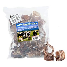 GREAT DOG Beef Trachea Pieces - 3/4 Pound Bag - Sourced and Made in USA Only
