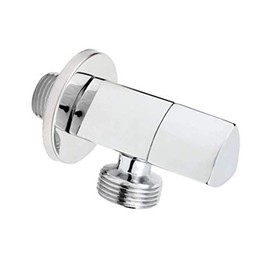 Design Angle Valve 1/2 x 1/2 Inch Chrome-Plated Brass Ball Valve with Ceramic Seal