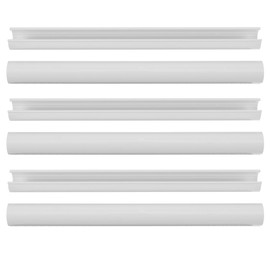 Angoily 6pcs Radiator Pipe Cover Water Guard Sleeves Plastic Cover for Pipes Water Pipe Cover Exhaust Pipe Wall Decorative Cover