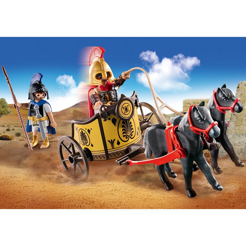 Playmobil History Achilles With Chariot And Patroklos (70469)
