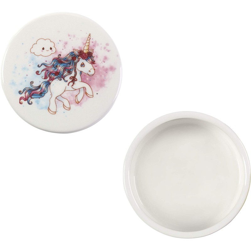 Precious Moments Cloud Covered Trinket Box, Multi