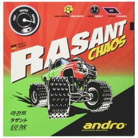 andro Table Tennis High Grain Rubber Razant Chaos 112279 Black (BK) OX