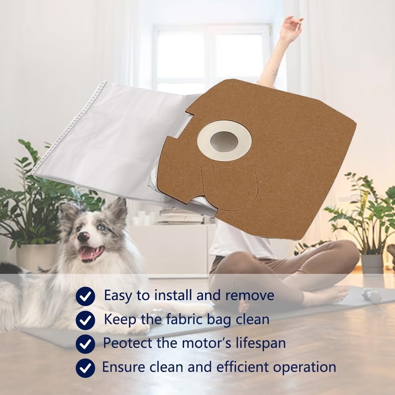 10 Pack Replacement HEPA Vacuum Bags Compatible With Clean Obsessed